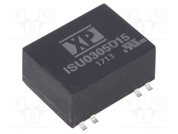 Isolated Board Mount DC/DC Converter, ITE, 1 Output, 3 W, 15 V, 200 mA