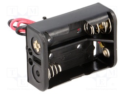 Holder; Leads: cables; Size: N,R1; Batt.no: 2; Colour: black; 150mm