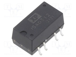 Isolated Board Mount DC/DC Converter, 1.5kV Isolation, ITE, 2 Output, 1 W, 12 V, 42 mA, -12 V