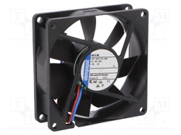 Fan: DC; axial; 80x80x25mm; 69m3/h; 32dBA; slide bearing; 3100rpm