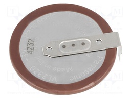 Re-battery: Li; VL2320; 3V; 30mAh; Leads: 2pin; Ø23x2.7mm; -20÷60°C