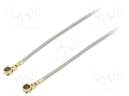 Cable: coaxial; U.FL,both sides; female; angled 90°; female; 0.4m