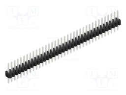 Connector: pin strips; pin header; male; PIN: 36; 1.27mm; THT; 1x36