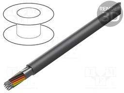 Wire; EcoCable Mini; 25x22AWG; shielded,Al-PET foil; 300V; 305m