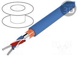 Wire: DMX; Core: stranded; 2x0,22mm2; Ø5mm; 110Ω; -30÷70°C