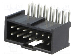 Socket; IDC; male; PIN: 14; angled 90°; THT; tinned; 2.54mm