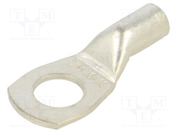 Tip: ring tube; M10; 16mm2; crimped; for cable; tinned; copper; 6AWG