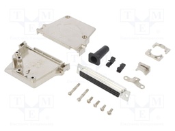 D-Sub HD; PIN: 62; female; shielded,with strain relief; soldering