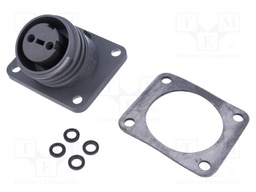 Connector: circular; socket; female; PIN: 2; EXPlora; nickel plated