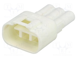 Connector: wire-wire; 570,E-Seal; plug; male; PIN: 3; IP67; white