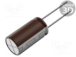 Capacitor: electrolytic; low ESR; THT; 3300uF; 16VDC; Ø12.5x35mm
