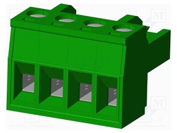 Connector: pluggable terminal block; plug; female; straight; 12A