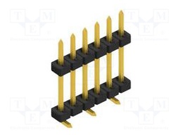 Connector: pin strips; pin header; male; PIN: 6; 2mm; SMT; 1x6; 100V