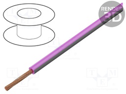 Wire; H05V-K,LgY; stranded; Cu; 2.5mm2; PVC; pink-grey; 300V,500V