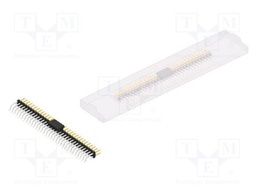Connector: pin strips; pin header; male; PIN: 64; 2mm; SMT; 2x32