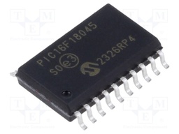 IC: PIC microcontroller; Memory: 14kB; SRAM: 1kB; EEPROM: 128B; SMD