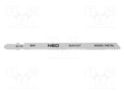 Hacksaw blade-set; wood,metal,jigsaw; 130mm; 2pcs.
