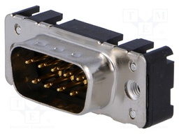 D-Sub; PIN: 9; socket; male; straight; THT; M3