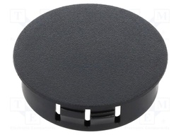 Accessories: stopper; H: 11.5mm; push-in,snap-fastener; black