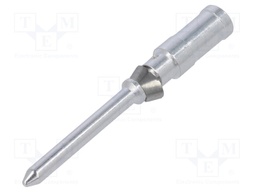 Contact; male; 1.5mm2; Han D; silver plated; crimped; 10A; 3um