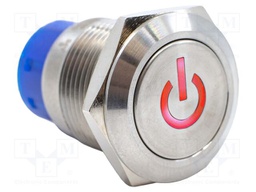 Switch: vandal resistant; SPDT; 3A/250VAC; IP67; ON-ON; red/blue