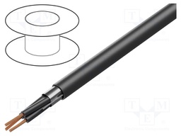 Wire; POWER 1000-YFR-OS; 2x1.5mm2; stranded; Cu; PVC; black