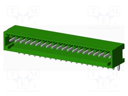 Connector: pluggable terminal block; socket; male; angled; THT