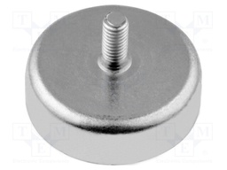 Magnet: permanent; hard ferrite; H: 4.5mm; 18N; Ø: 16mm