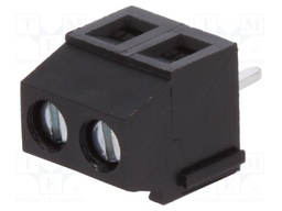 PCB terminal block; angled 90°; 3.81mm; ways: 2; on PCBs; 1.5mm2