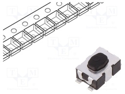 Microswitch TACT; SPST-NO; Pos: 2; 0.05A/32VDC; SMT; none; 3N; 1.9mm