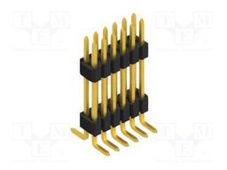 Connector: pin strips; pin header; male; PIN: 12; 1.27mm; SMT; 2x6