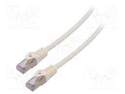 Patch cord; F/UTP; 6; stranded; CCA; PVC; white; 20m; 26AWG; Cores: 8