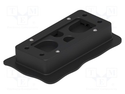 Multigate grommet; black; Holes no: 7; -40÷80°C; Entrelec; IP66