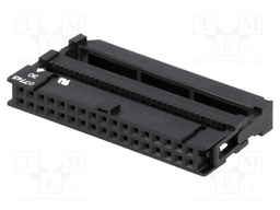 Plug; IDC; female; PIN: 34; IDC; for ribbon cable; 1.27mm