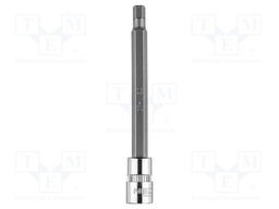 Socket; hex key,socket spanner; HEX 5mm; 1/4"; long