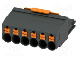 PCB connector, nominal cross section: 4 mm2, color: black, n