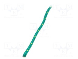 Rope; polypropylene; Ørope: 4mm; L: 25m; with a core; green