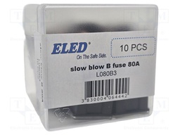 Fuse: fuse; 80A; 32VDC; automotive; 22.2mm; 22.2x15.2x45mm