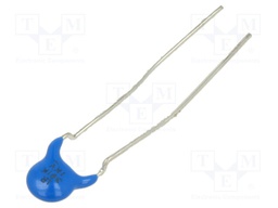 Capacitor: ceramic; 390pF; ±10%; THT; 5mm; Body dim: Ø6.5x4.5mm; 1kV