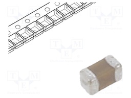 Capacitor: ceramic; 100nF; 10V; X7R; ±5%; 0402