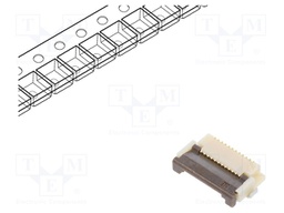 Connector: FFC (FPC); horizontal; PIN: 12; ZIF,bottom contacts