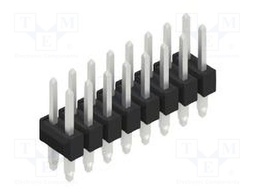 Connector: pin strips; pin header; male; PIN: 16; 2.54mm; THT; 2x8