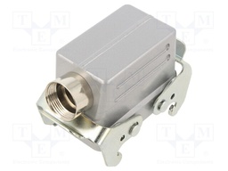 Enclosure: for HDC connectors; C146; size E10; for cable; angled