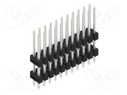 Connector: pin strips; pin header; male; PIN: 22; 2.54mm; THT; 2x11
