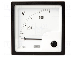 Meter: panel; analogue; 0÷72kV; True RMS; 132V; Class: 1,5; 50÷60Hz