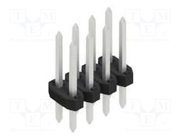 Connector: pin strips; pin header; male; PIN: 8; 2mm; THT; 2x4; 100V