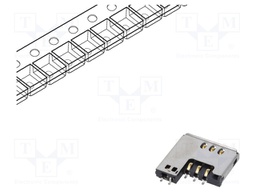 Connector: for cards; Mini SIM; push-pull,with on/off switch