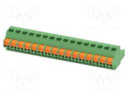 PCB connector, nominal cross section: 2.5 mm2, color: green,