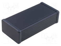Enclosure: with panel; 1455; X: 78mm; Y: 160mm; Z: 43mm; aluminium