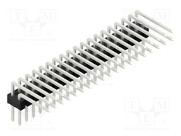 Connector: pin strips; pin header; male; PIN: 38; 2.54mm; THT; 2x19
